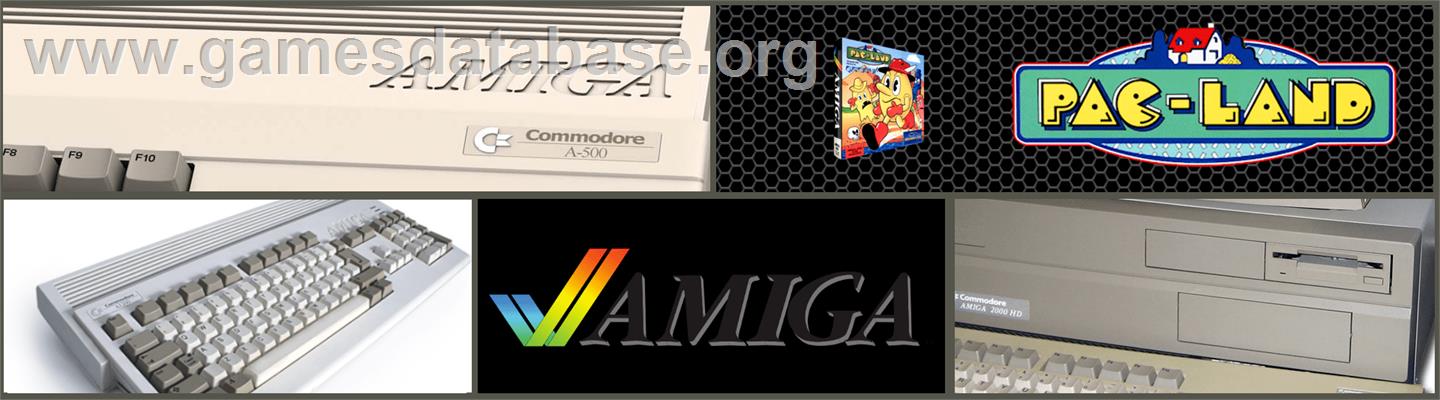 Pac-Land - Commodore Amiga - Artwork - Marquee