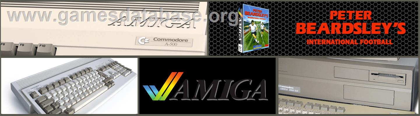 Peter Beardsley's International Football - Commodore Amiga - Artwork - Marquee