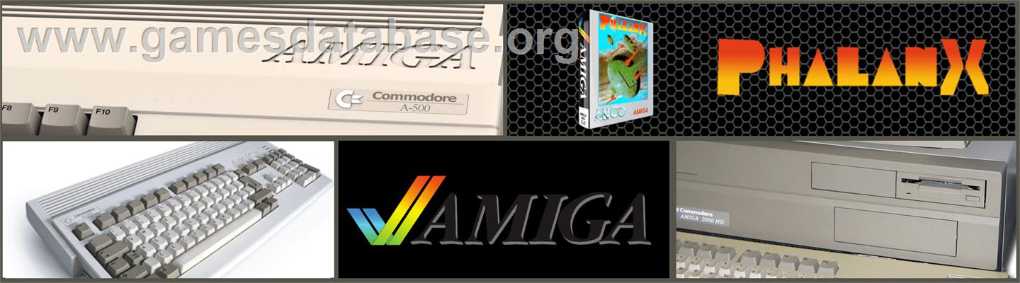 Phalanx - Commodore Amiga - Artwork - Marquee