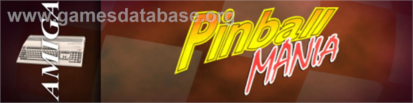 Pinball Mania - Commodore Amiga - Artwork - Marquee