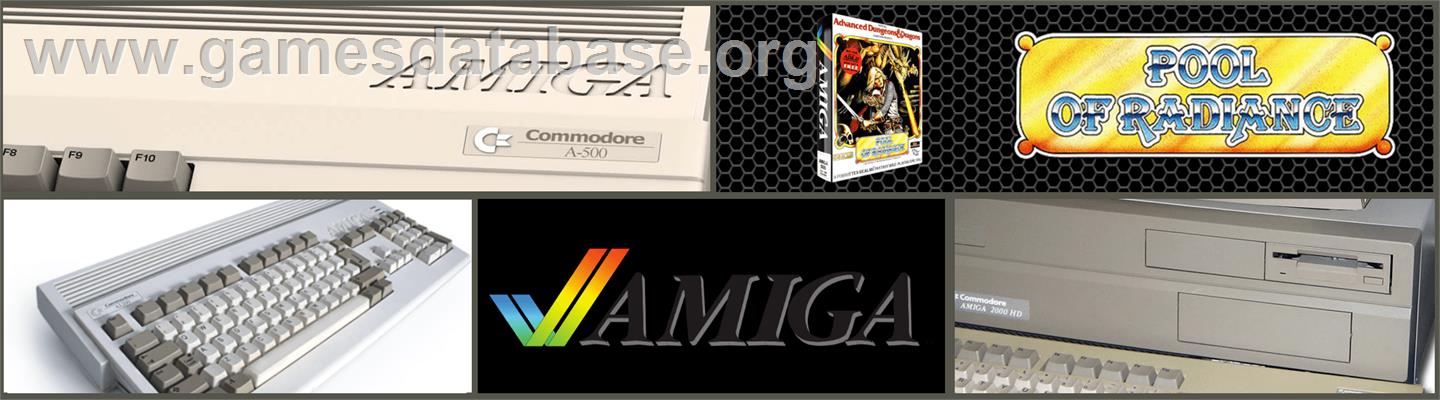 Pool of Radiance - Commodore Amiga - Artwork - Marquee