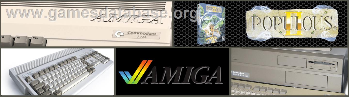 Populous: The Final Frontier - Commodore Amiga - Artwork - Marquee