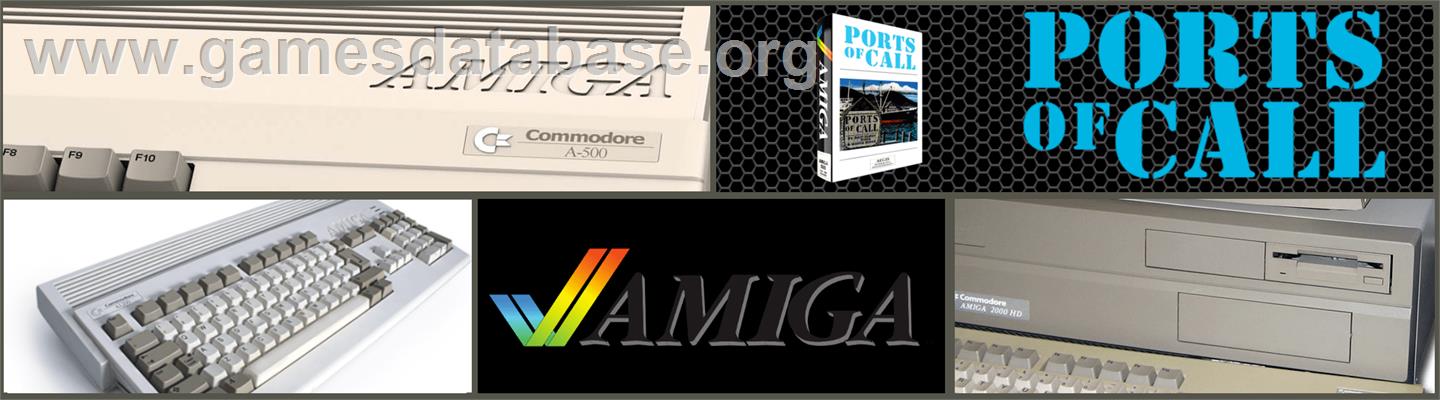 Ports of Call - Commodore Amiga - Artwork - Marquee