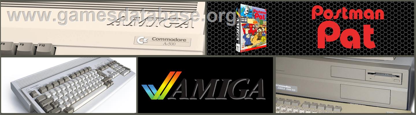 Postman Pat - Commodore Amiga - Artwork - Marquee