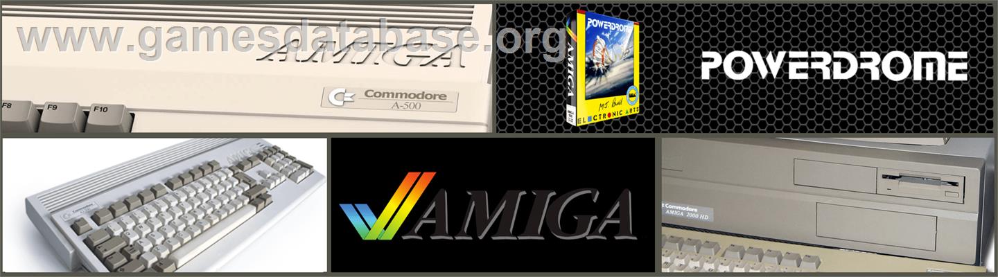 Powerdrome - Commodore Amiga - Artwork - Marquee