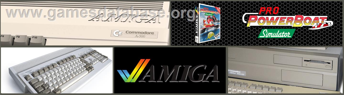 Pro Powerboat Simulator - Commodore Amiga - Artwork - Marquee