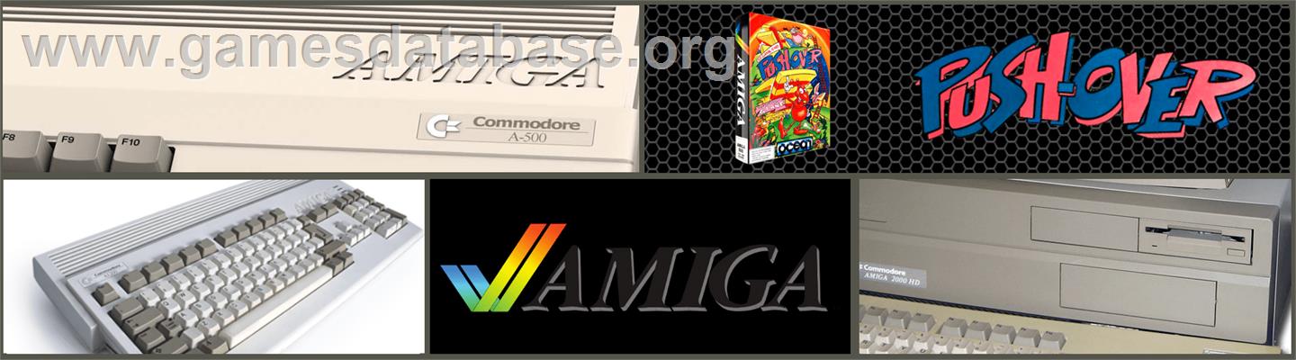 Pushover - Commodore Amiga - Artwork - Marquee