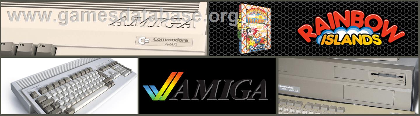 Rainbow Islands - Commodore Amiga - Artwork - Marquee