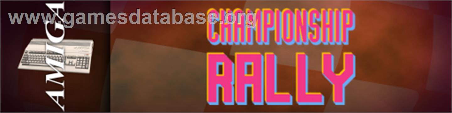 Rally Championships - Commodore Amiga - Artwork - Marquee