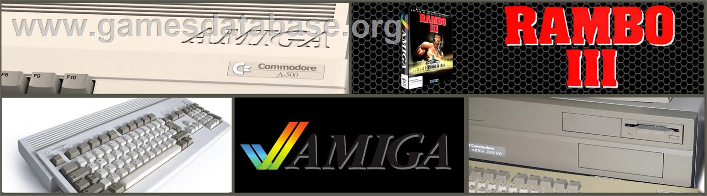 Rambo III - Commodore Amiga - Artwork - Marquee