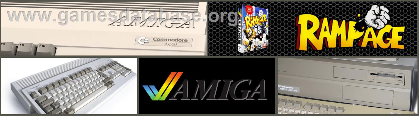Rampage - Commodore Amiga - Artwork - Marquee