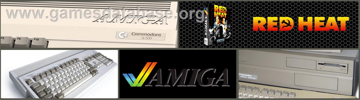 Red Heat - Commodore Amiga - Artwork - Marquee