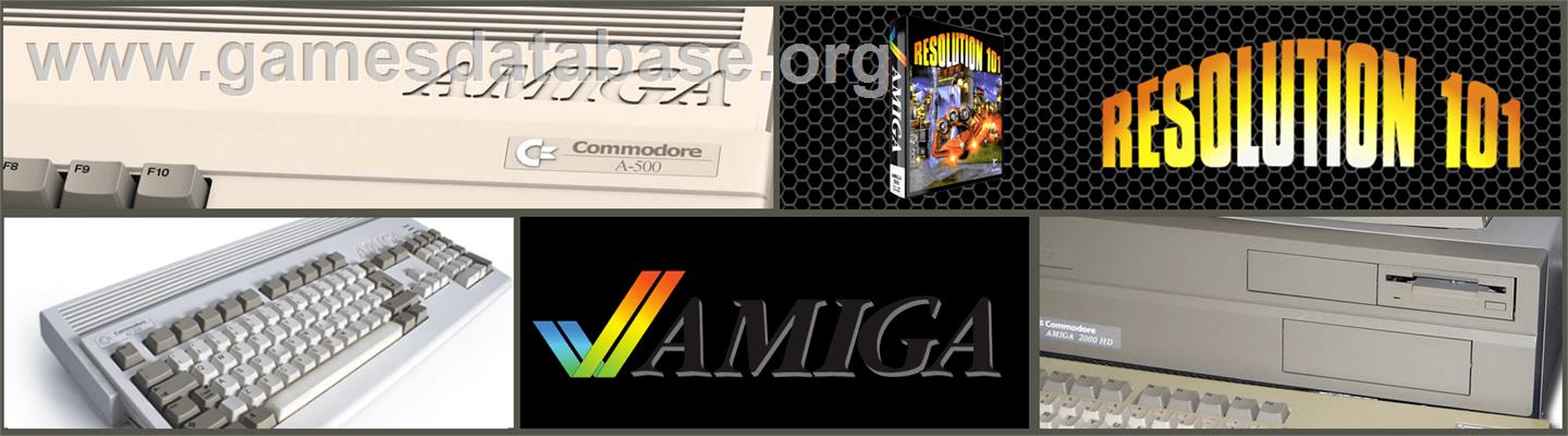 Resolution 101 - Commodore Amiga - Artwork - Marquee