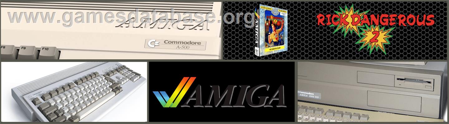Rick Dangerous 2 - Commodore Amiga - Artwork - Marquee