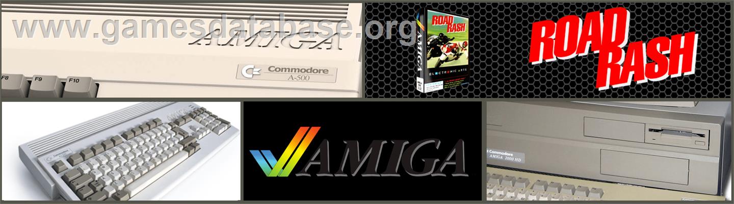 Road Rash - Commodore Amiga - Artwork - Marquee