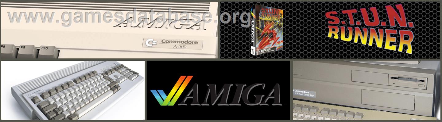 S.T.U.N. Runner - Commodore Amiga - Artwork - Marquee