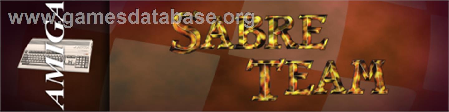 Sabre Team - Commodore Amiga - Artwork - Marquee