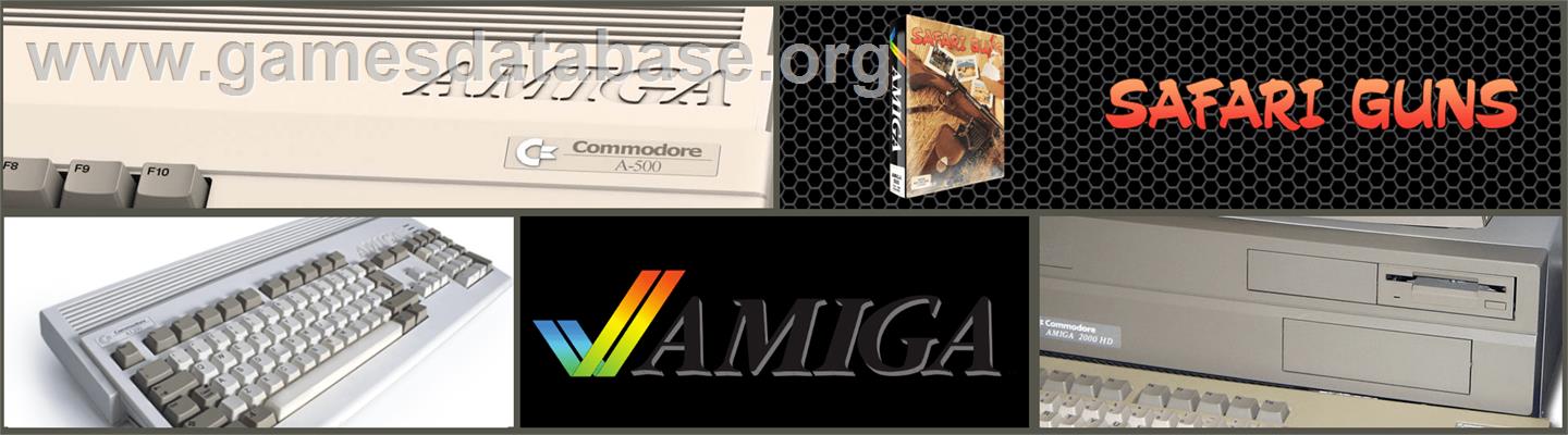 Safari Guns - Commodore Amiga - Artwork - Marquee