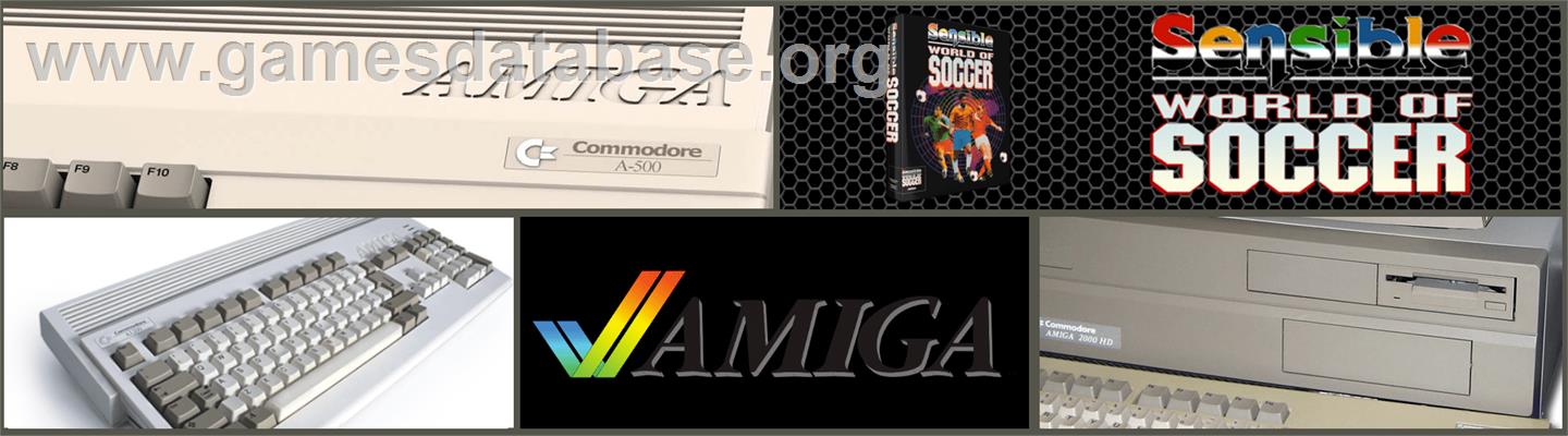 Sensible World Of Soccer - Commodore Amiga - Artwork - Marquee