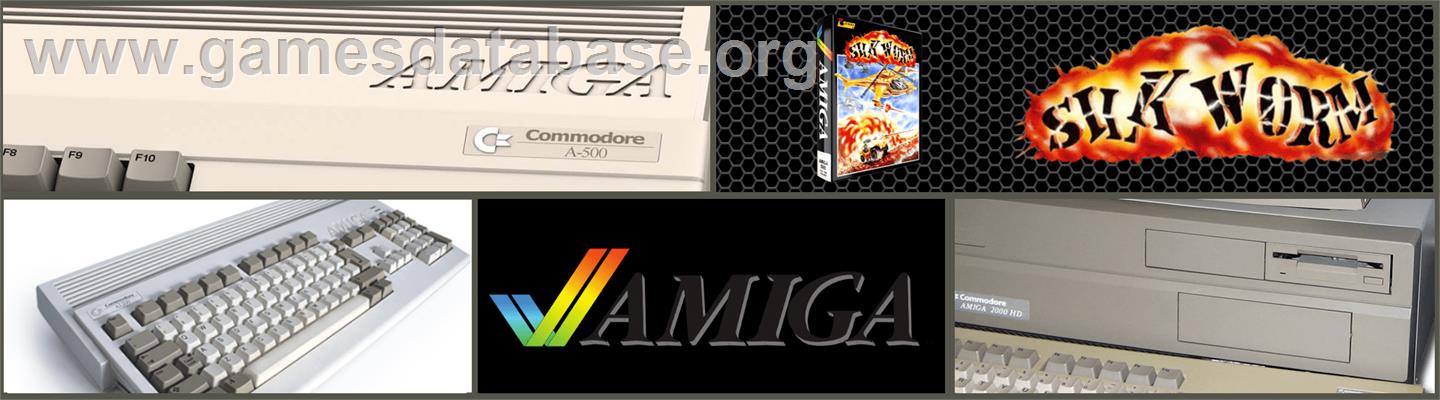 Silk Worm - Commodore Amiga - Artwork - Marquee