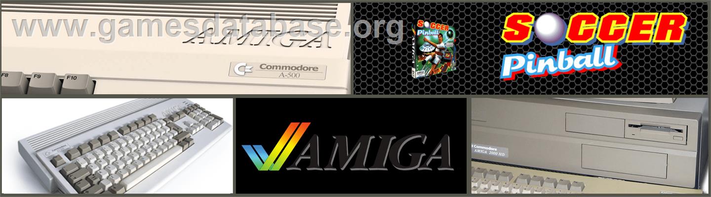 Soccer Pinball - Commodore Amiga - Artwork - Marquee
