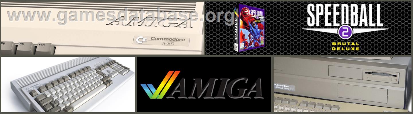 Speedball 2 - Brutal Deluxe - Commodore Amiga - Artwork - Marquee