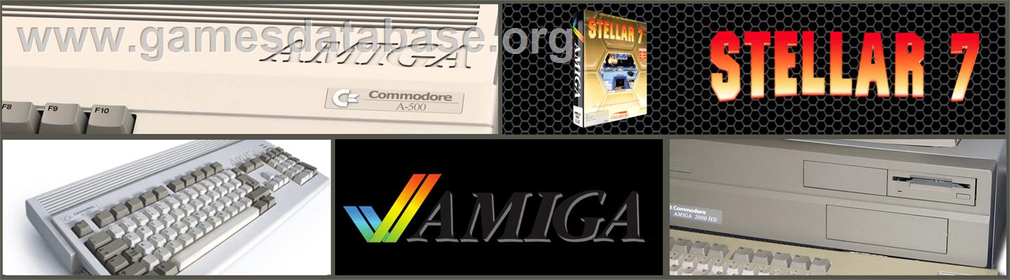 Stellar 7 - Commodore Amiga - Artwork - Marquee