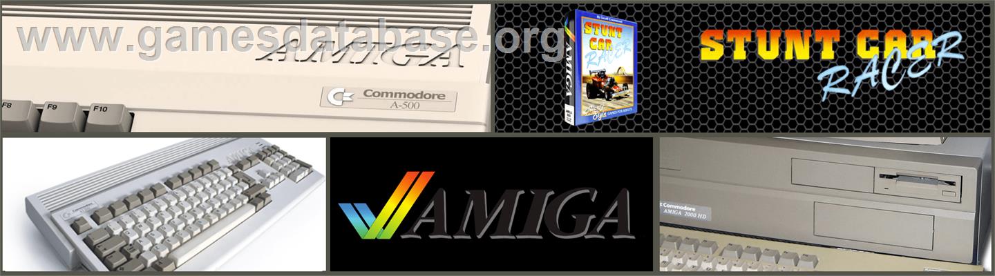 Stunt Car Racer - Commodore Amiga - Artwork - Marquee