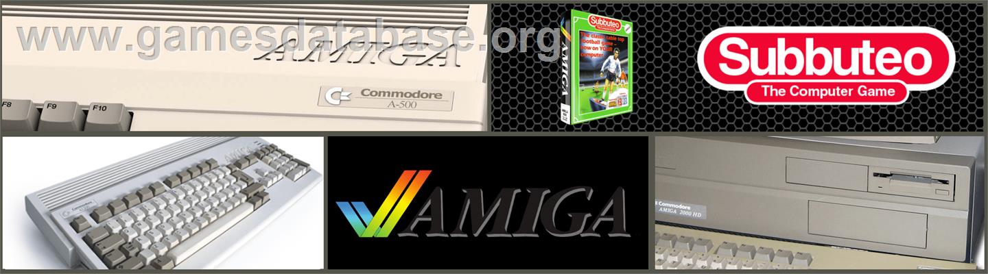 Subbuteo - Commodore Amiga - Artwork - Marquee