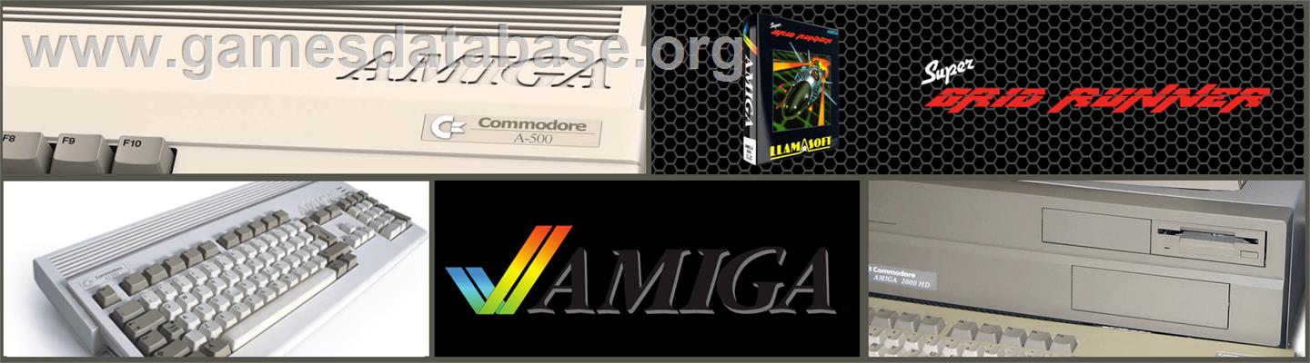 Super Grid Runner - Commodore Amiga - Artwork - Marquee