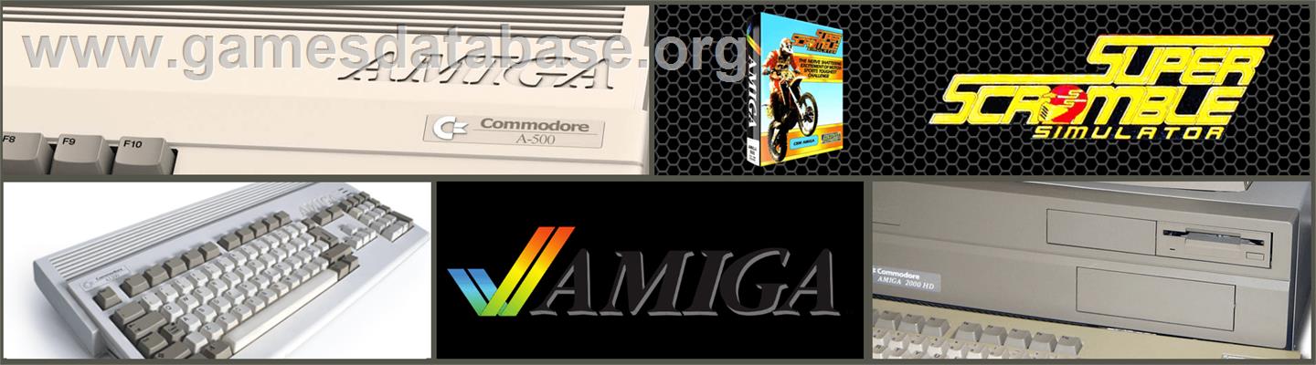 Super Scramble Simulator - Commodore Amiga - Artwork - Marquee