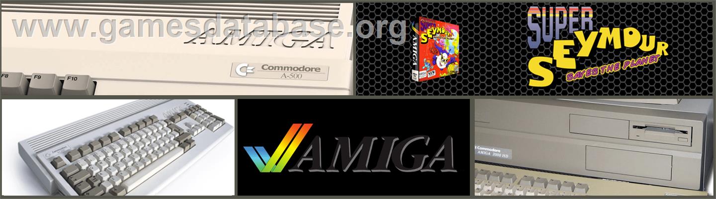 Super Seymour Saves the Planet - Commodore Amiga - Artwork - Marquee