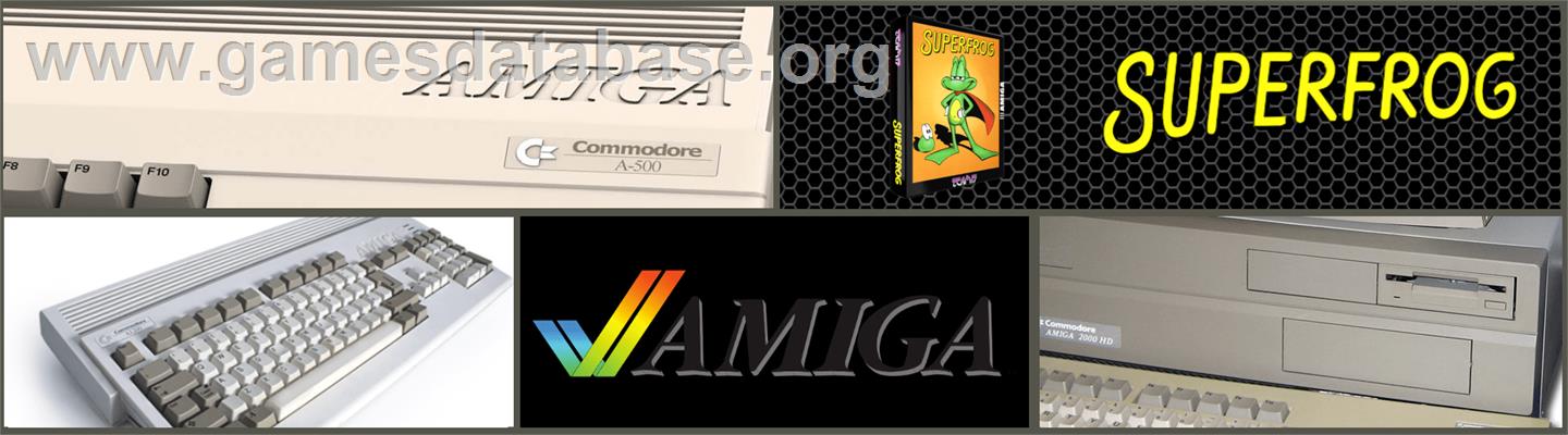 Superfrog - Commodore Amiga - Artwork - Marquee