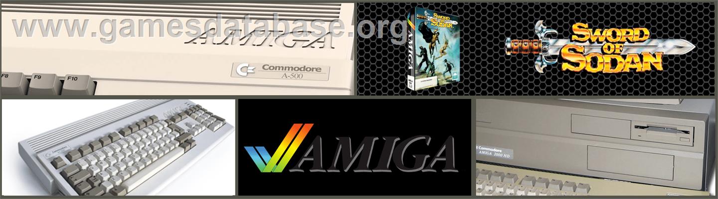 Sword of Sodan - Commodore Amiga - Artwork - Marquee
