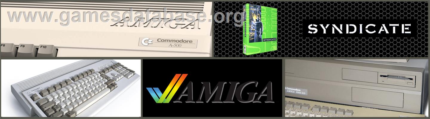 Syndicate - Commodore Amiga - Artwork - Marquee