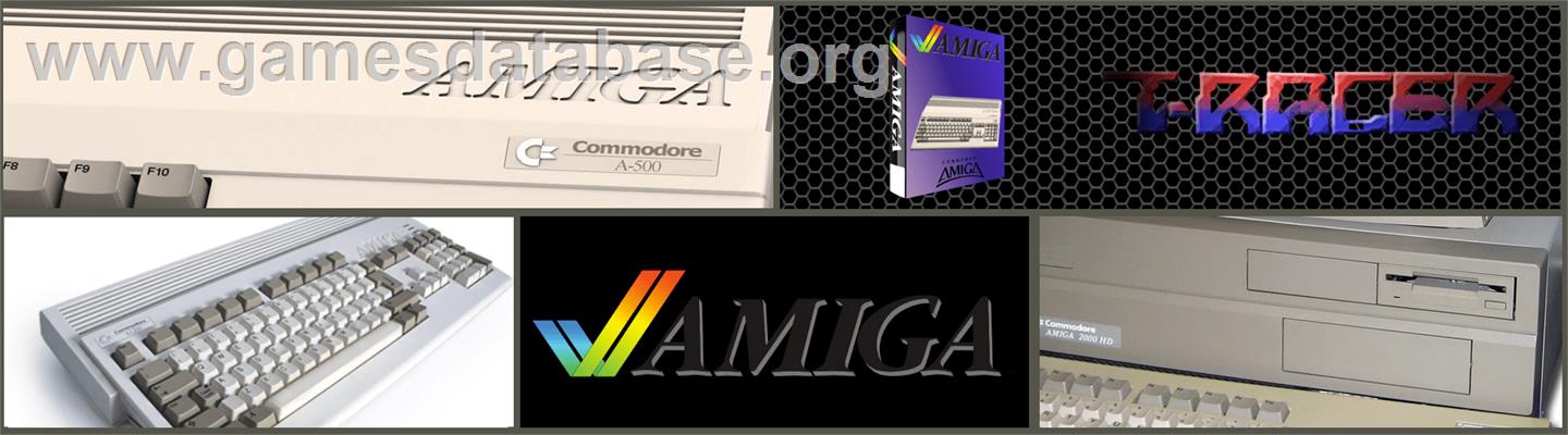 T-racer - Commodore Amiga - Artwork - Marquee