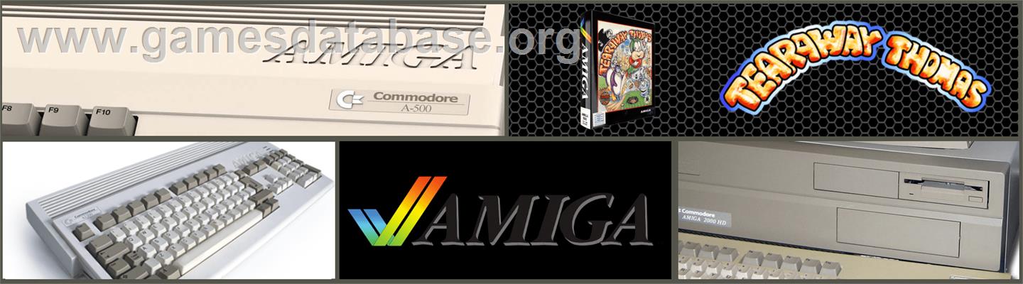 Tearaway Thomas - Commodore Amiga - Artwork - Marquee