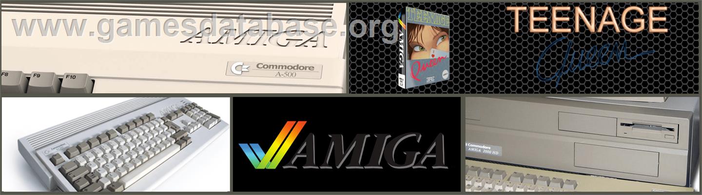 Teenage Queen - Commodore Amiga - Artwork - Marquee