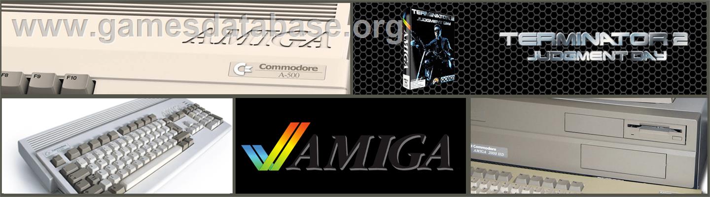 Terminator 2 - Judgment Day - Commodore Amiga - Artwork - Marquee