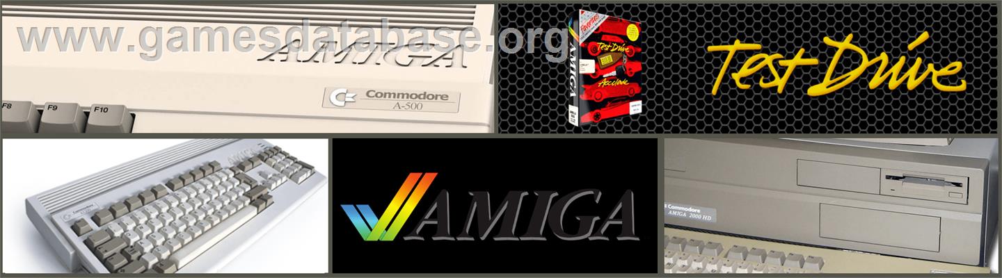 Test Drive - Commodore Amiga - Artwork - Marquee