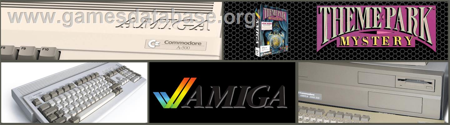 Theme Park Mystery - Commodore Amiga - Artwork - Marquee