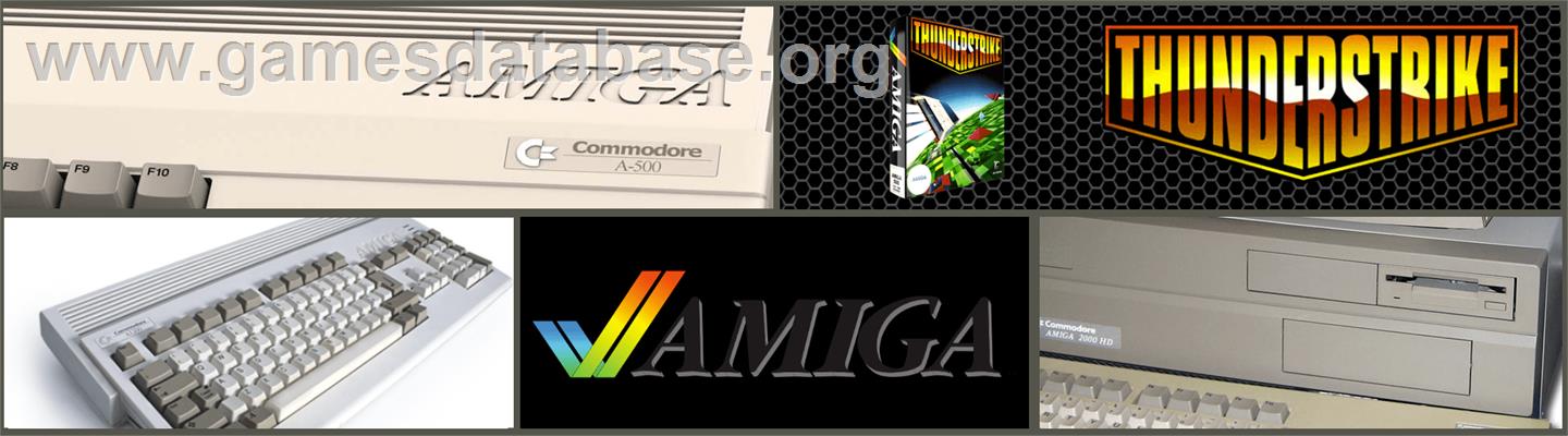 Thunder Strike - Commodore Amiga - Artwork - Marquee