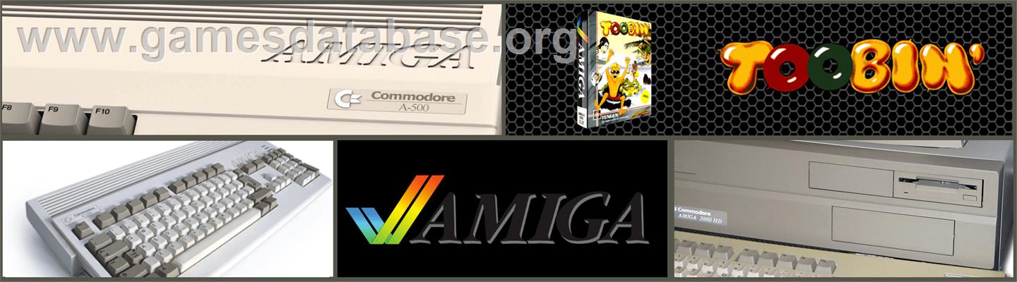 Toobin' - Commodore Amiga - Artwork - Marquee