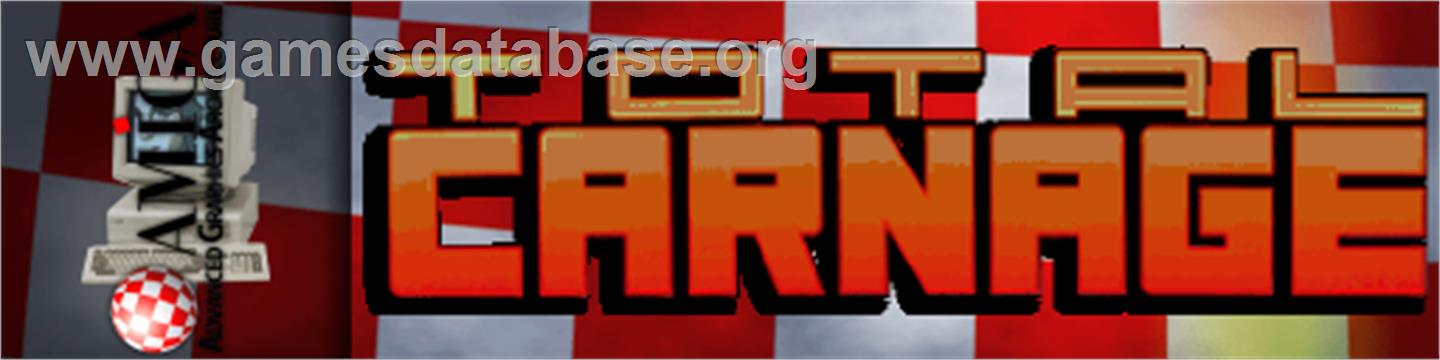 Total Carnage - Commodore Amiga - Artwork - Marquee