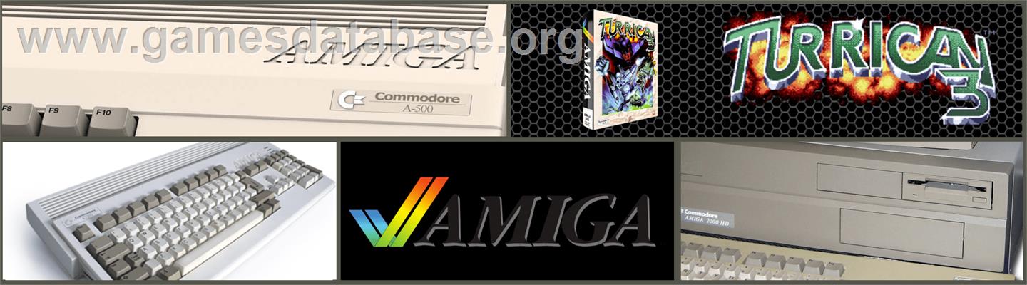 Turrican 3 - Commodore Amiga - Artwork - Marquee