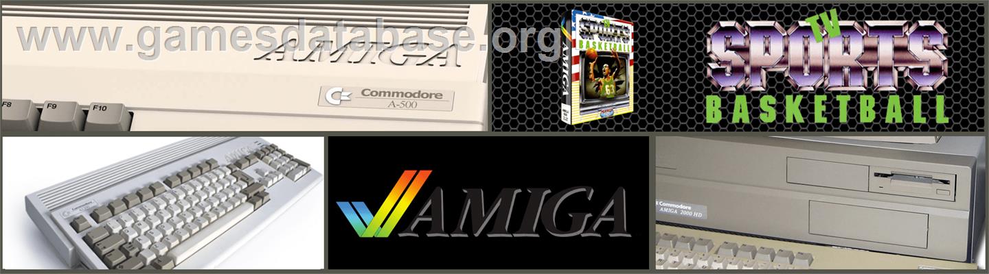 Tv Sports Basketball - Commodore Amiga - Artwork - Marquee