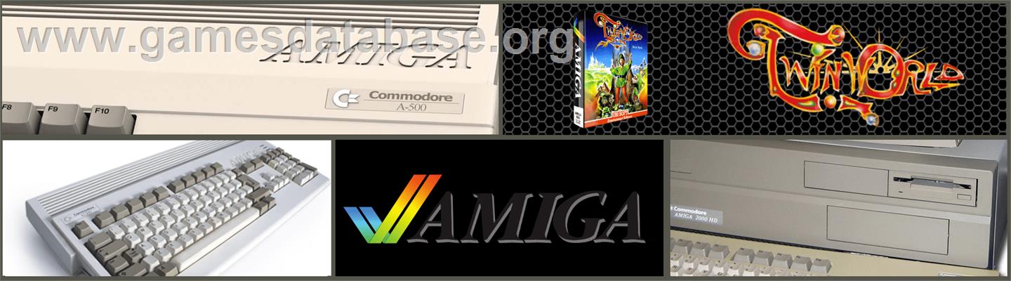 TwinWorld: Land of Vision - Commodore Amiga - Artwork - Marquee