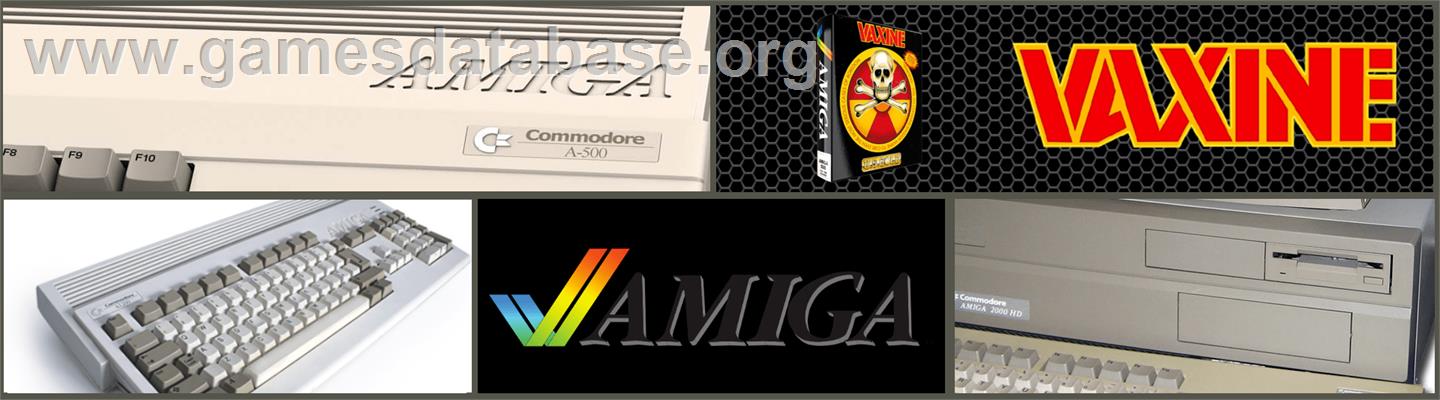 Vaxine - Commodore Amiga - Artwork - Marquee