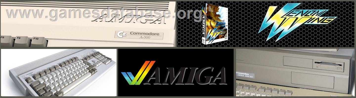 Venom Wing - Commodore Amiga - Artwork - Marquee