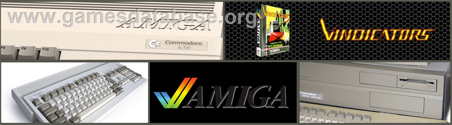 Vindicators - Commodore Amiga - Artwork - Marquee